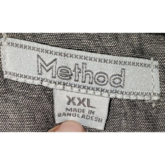 Method Sweater Mens Sz XXL Quarter Zip Knit Mock Neck Brown Fall Winter Work NEW - Picture 8 of 10